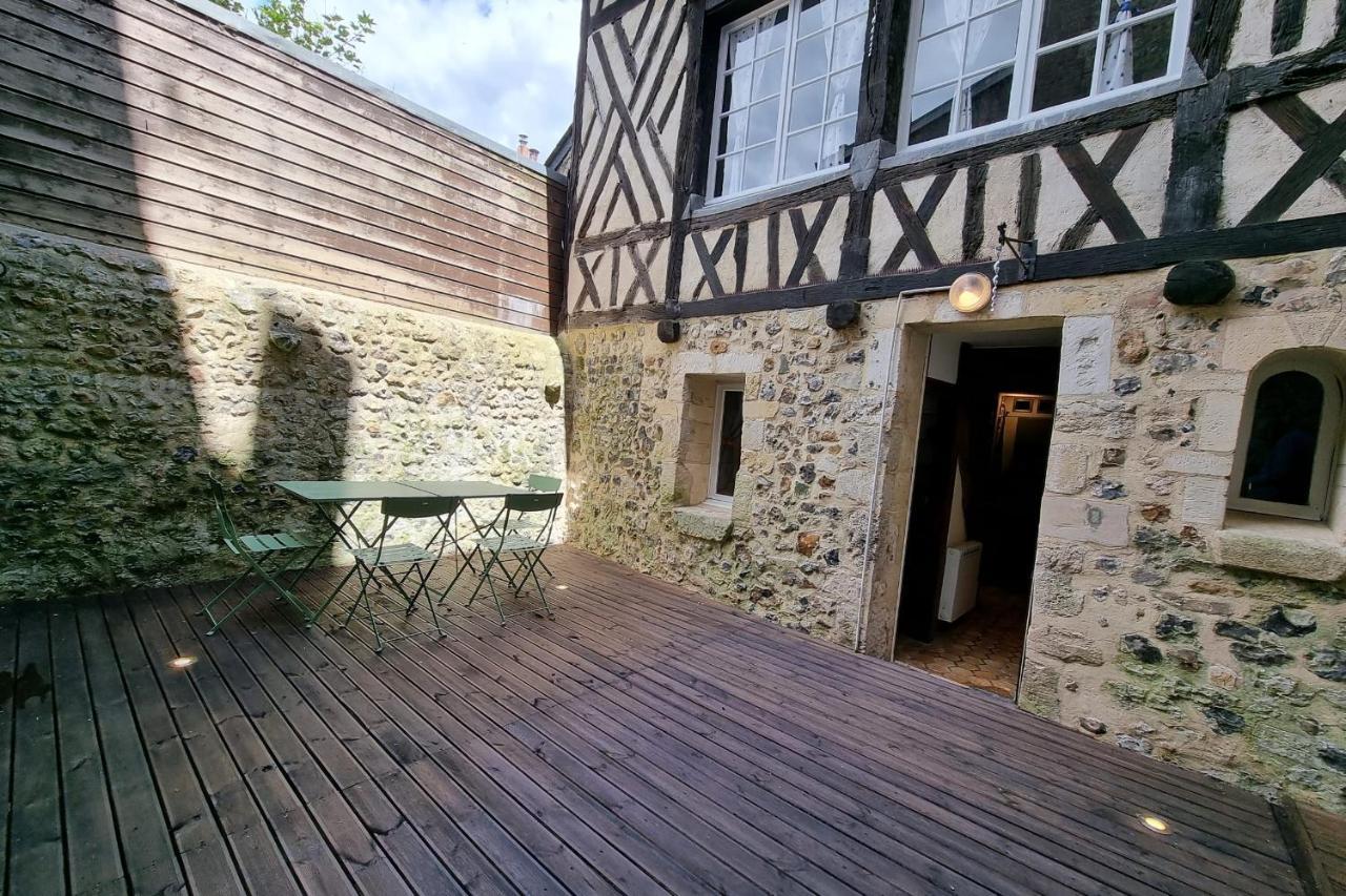 Villa La Terrasse Notre Dame - Character House - 4P - Center Honfleur Exterior foto